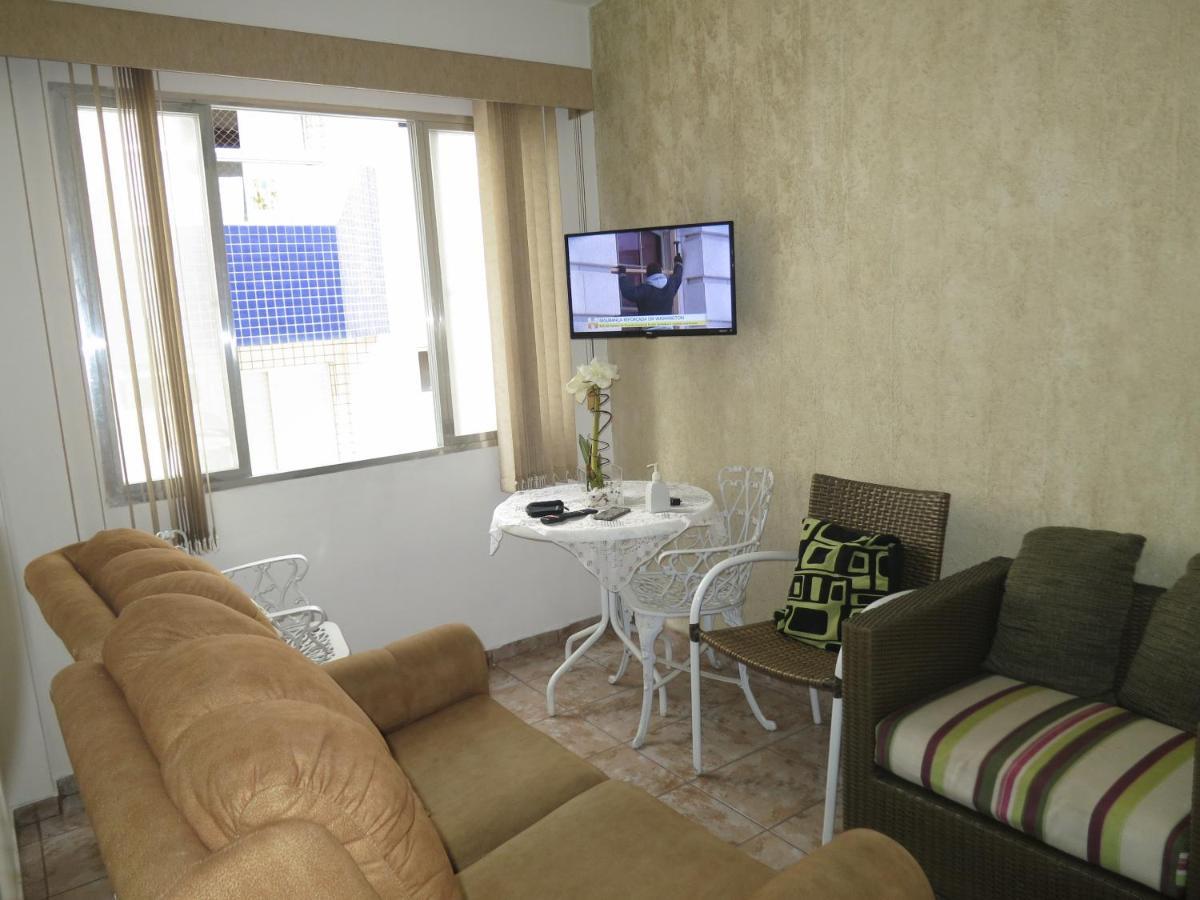 Apto Canto Do Forte - Praia Grande - Local Privilegiado - 100 Metros Da Praia - Internet Inclusa Eksteriør bilde